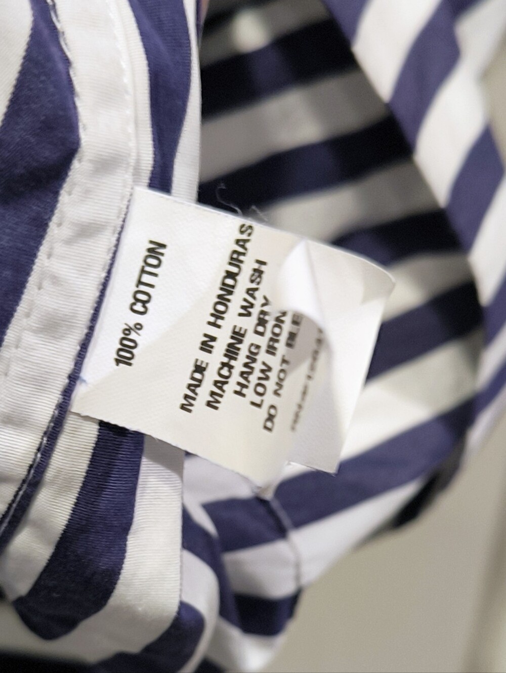 Ann Mashburn Elbow Sleeved Frill Dress in Navy Bengal Stripe - Picture 14 of 15